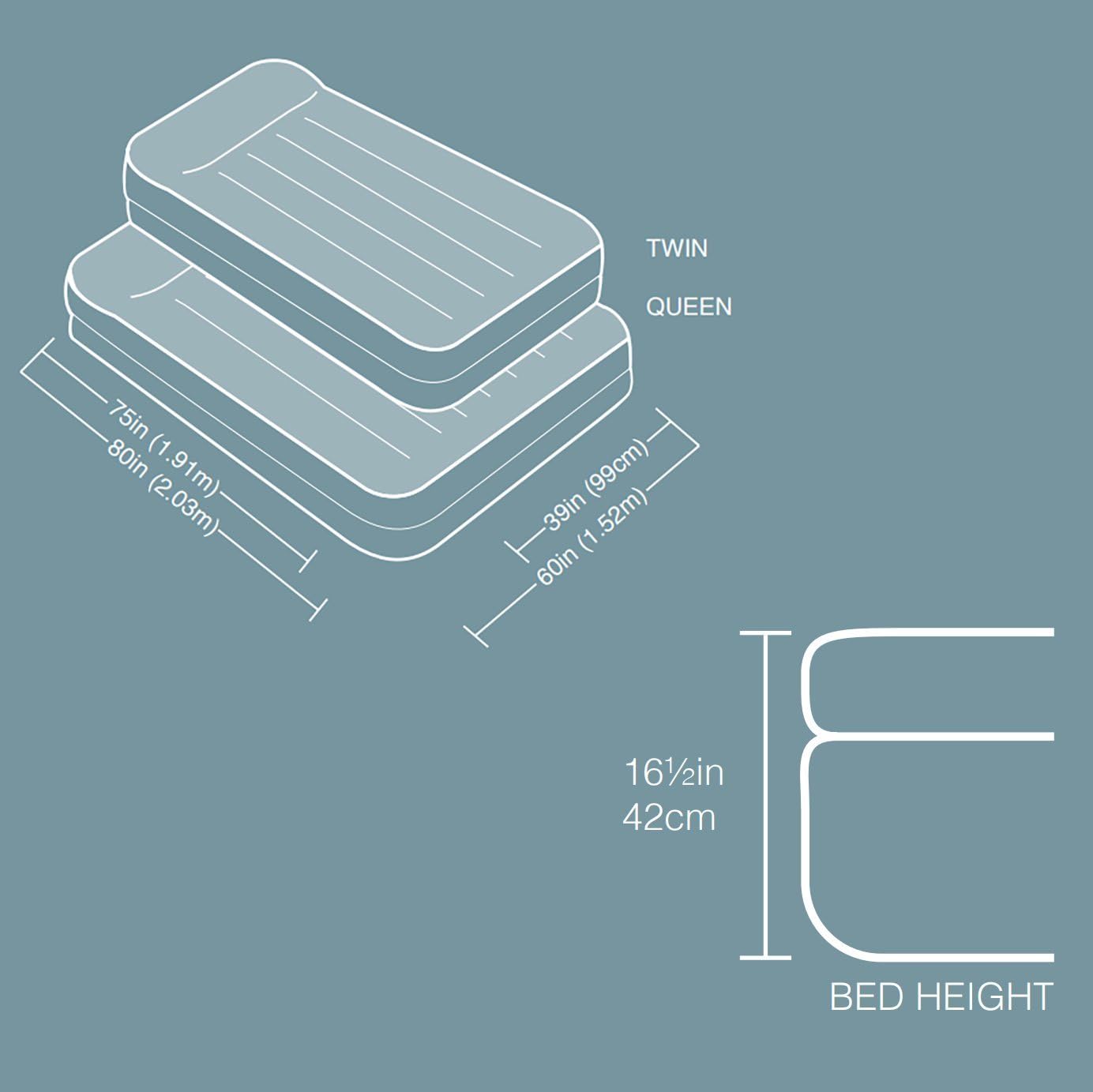 Intex Dura-Beam Series - Cama de Aire elevada con Bomba Interna