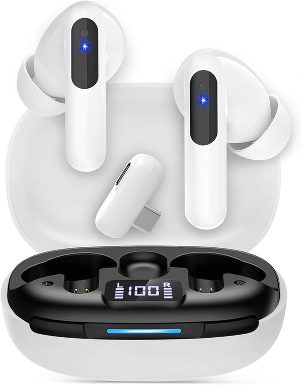 RYR Auriculares inalámbricos para juegos de 2.4 GHz.(USADOS)