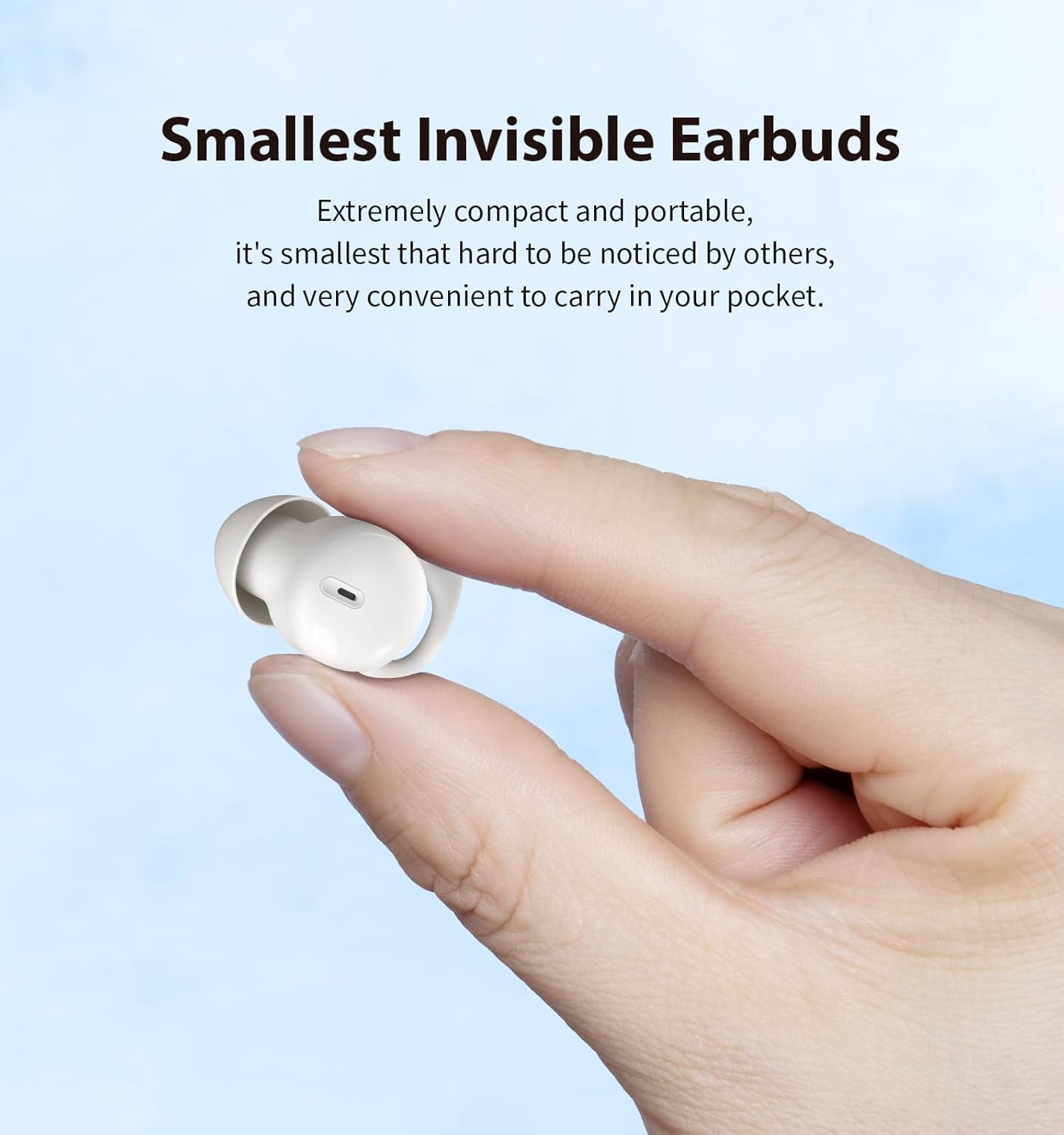 Hulaed - Auriculares invisibles para dormir.