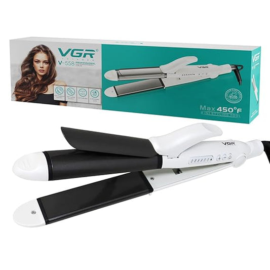 Plancha y rizador de pelo profesional VGR V-558 2 en 1