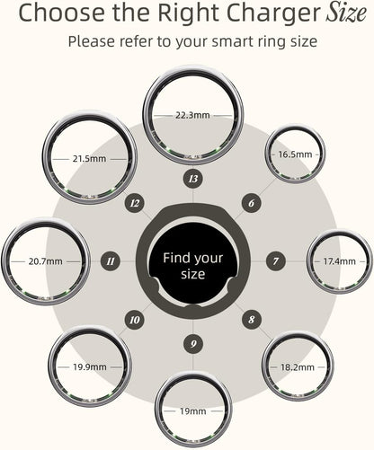 Cargador de anillo inteligente, Talla 9, Oura Ring Gen4.caja abierta