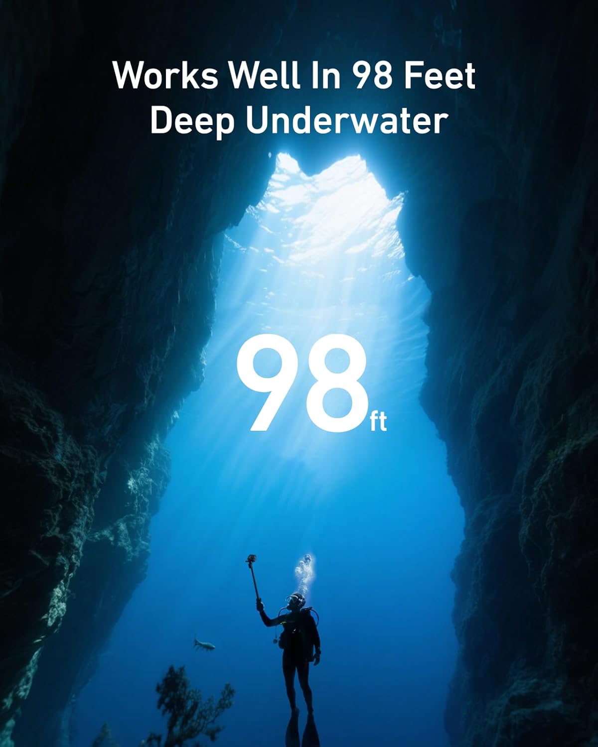 Palo selfie submarino, Bluetooth para GoPro Hero (13-12-11-10-9-8)