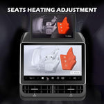 Pantalla para asientos traseros, Tesla Model 3, 19-23 y Model Y, 20-24.
