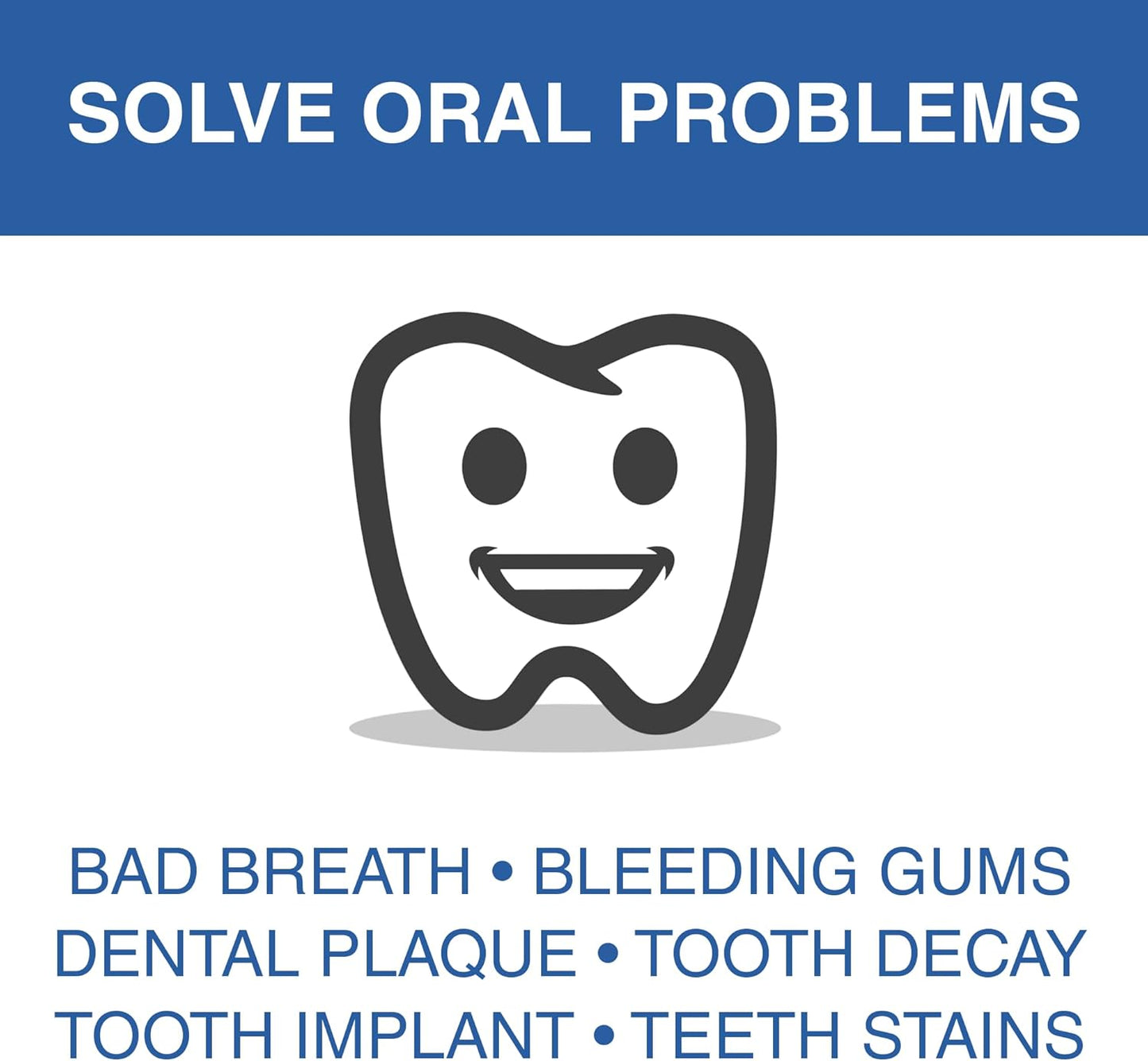 Irrigador bucal inalámbrico, Recargable, 3 modos ajustables, IPX7.