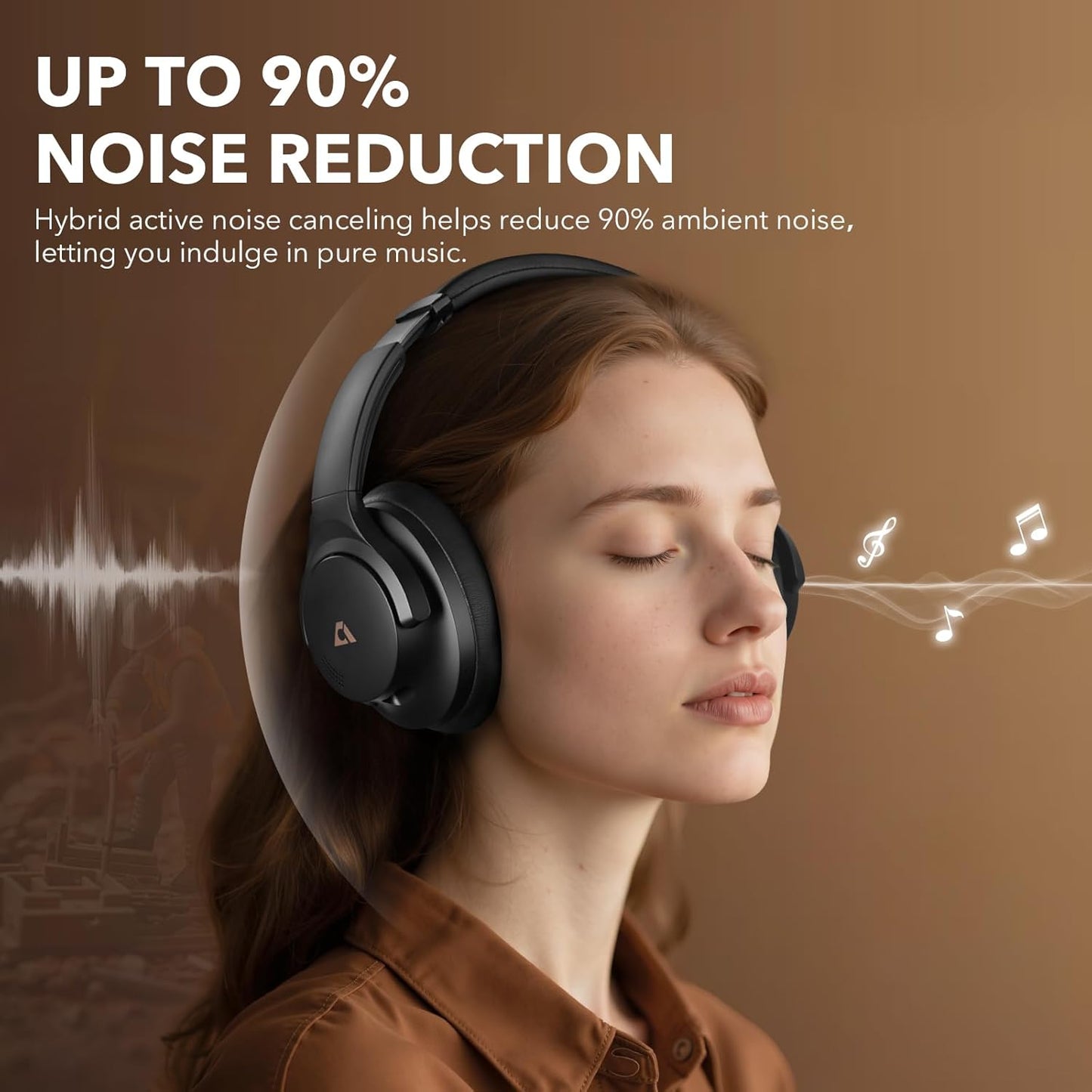 Auriculares Bluetooth inalámbricos con reducción de ruido, 1Mii.