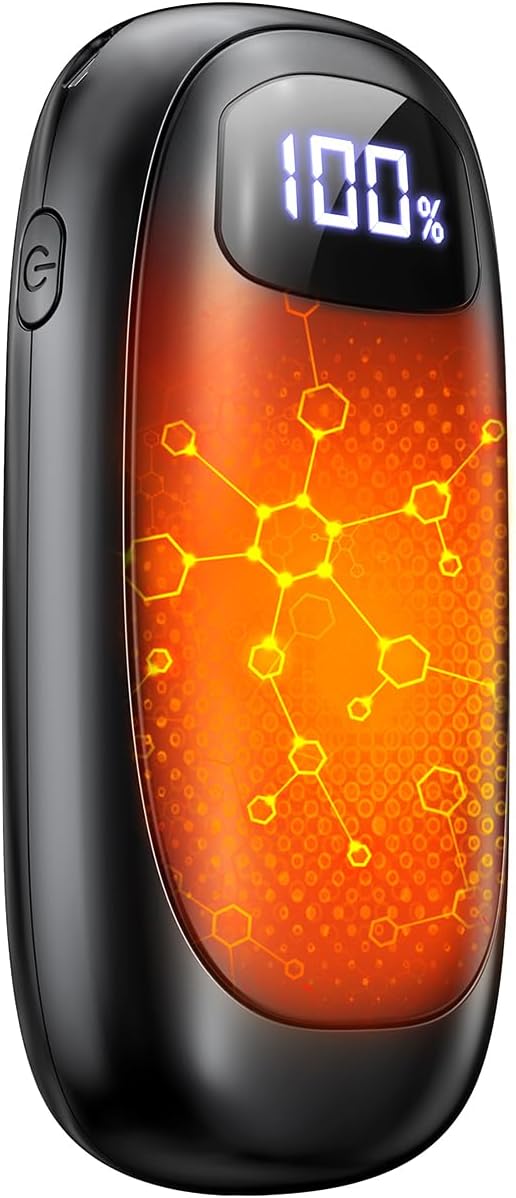 Calentadores de manos recargables, paquete de 2 calentadores de manos eléctricos.