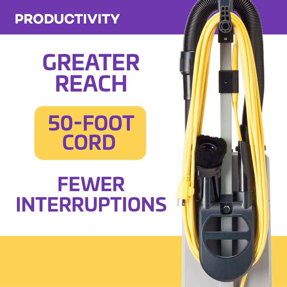 Aspiradora Vertical, Filtro HEPA, ProTeam ProForce 1500XP.