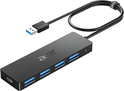 ACER USB Hub 4 Puertos portátil Puerto alimentación Tipo C