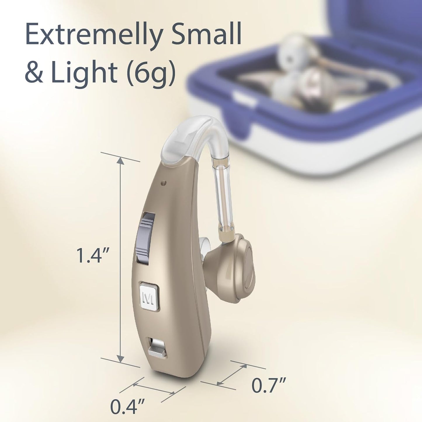 Auxiliar auditivo Delmicure, Single, Volumen ajustable.(USADO)