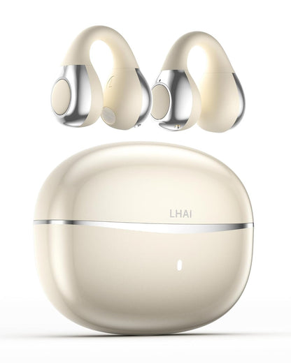 Auriculares con traducción de IA inalámbricos clip abierto