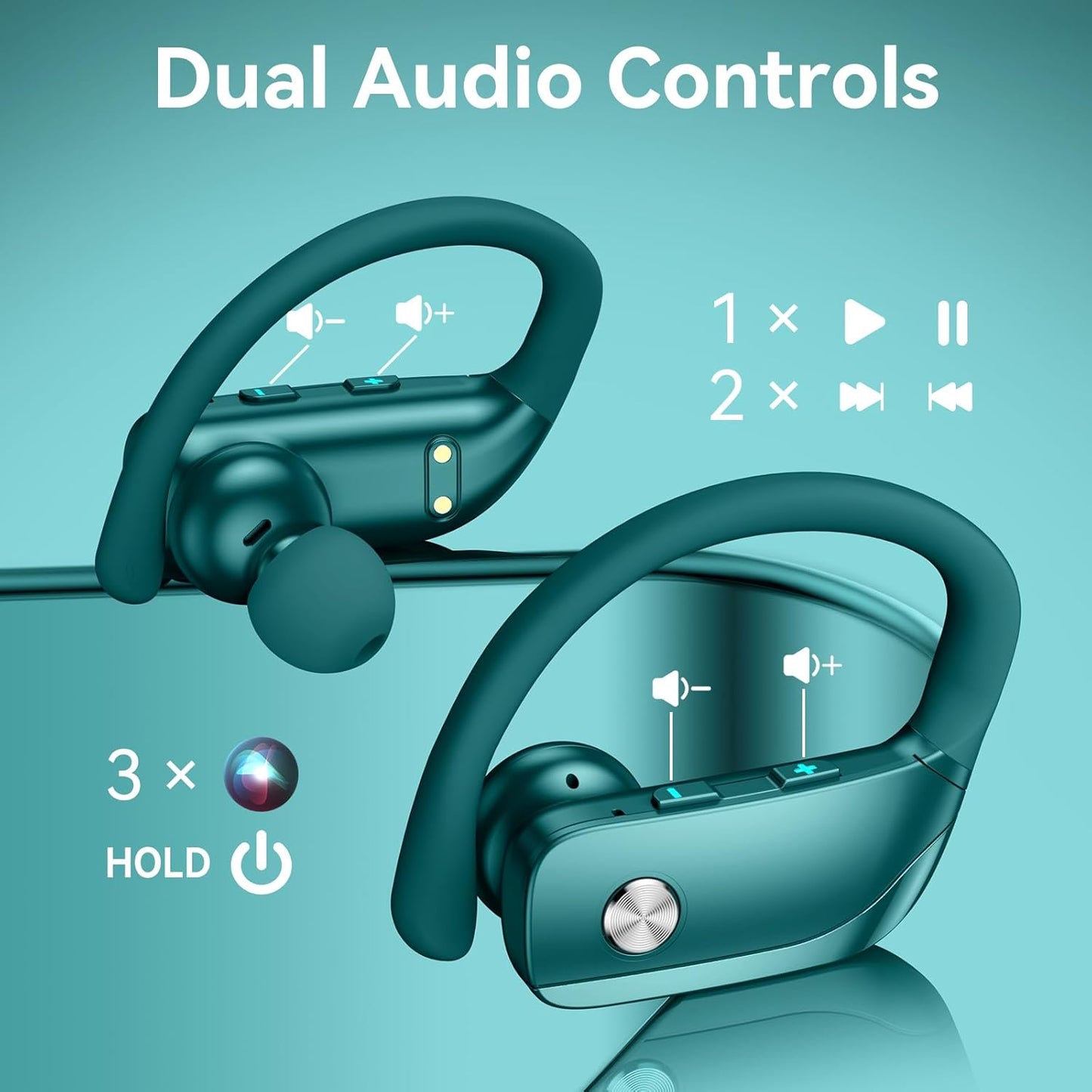 Auriculares inalámbricos Bluetooth BMANI verde