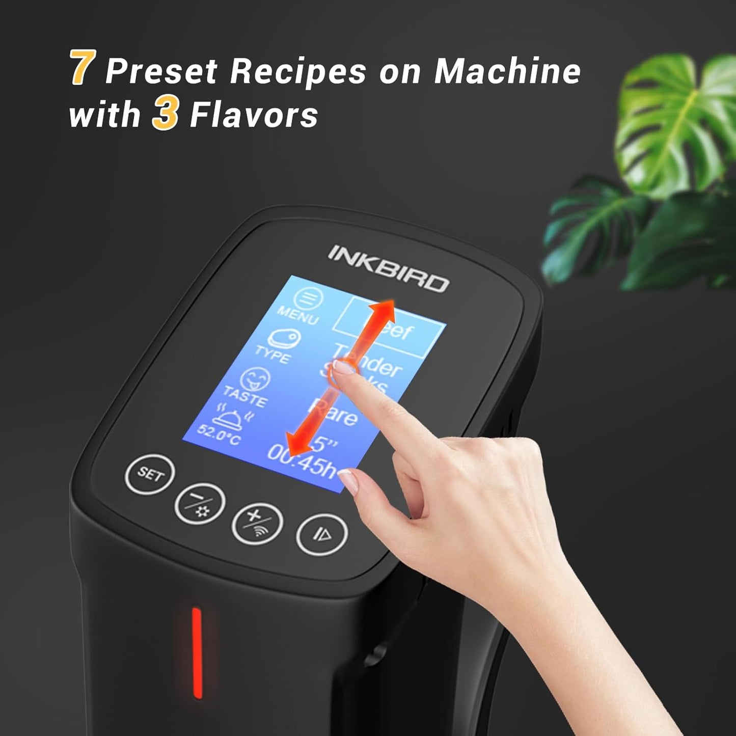 Sous Vide Cooker, 1000 Watts Máquinas para Cocinar al Vacío, INKBIRD.