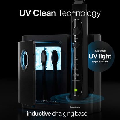 Cepillo Eléctrico AquaSonic Black Series PRO UV