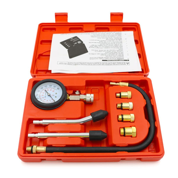 Kit de Probador de fugas de cilindro y manómetros de presión de compresión del motor