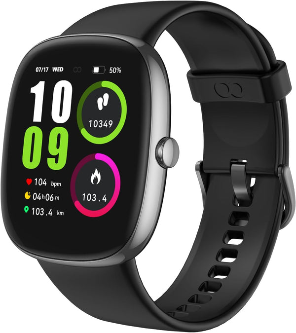 Reloj de seguimiento de actividad física con frecuencia cardíaca.
