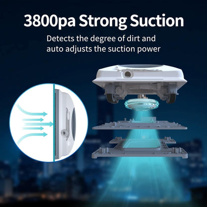 Robot Limpia Ventanas Inteligente Fmart W6 3800Pa