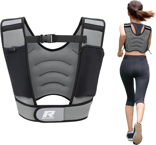 RitFit Chaleco con peso de 5 Kg con correas ajustables