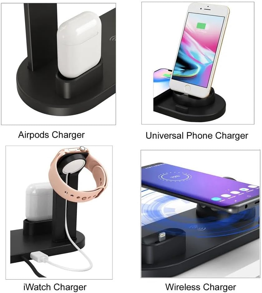 Estación de carga inalámbrica para múltiples dispositivos, Rosegold.