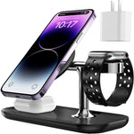 Estación de carga inalámbrica magnética para iPhone 3 en 1 .