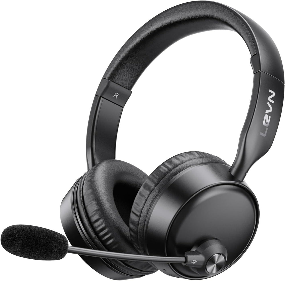 LEVN - Auriculares Bluetooth con micrófono (cancelación de ruido).