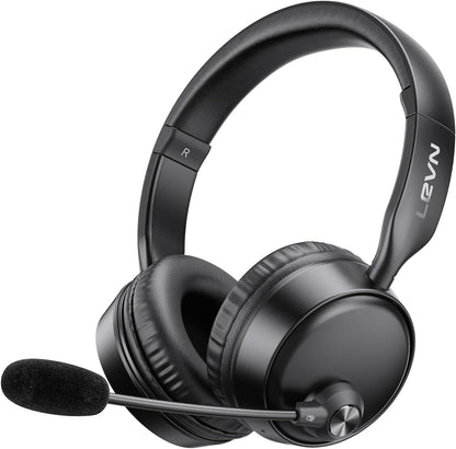 LEVN - Auriculares Bluetooth con micrófono (cancelación de ruido).