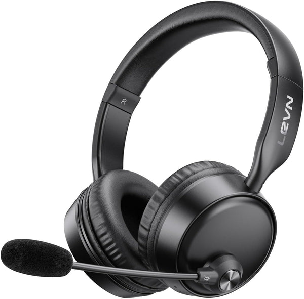 LEVN - Auriculares Bluetooth con micrófono (cancelación de ruido).