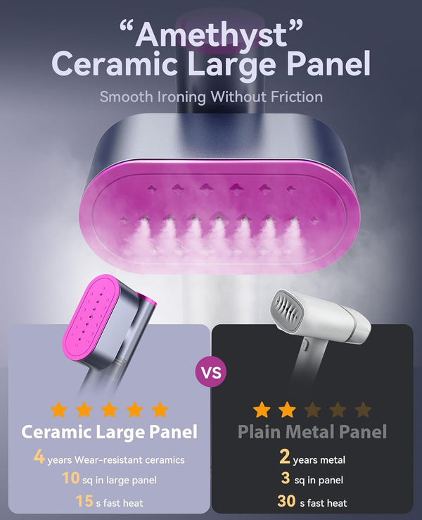 Plancha de vapor portátil Jack & Rose, Vapor y seco, Cerámica (USADO)