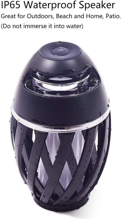 Altavoz de llama LED, Bluetooth, portátil, impermeable no sumergible.