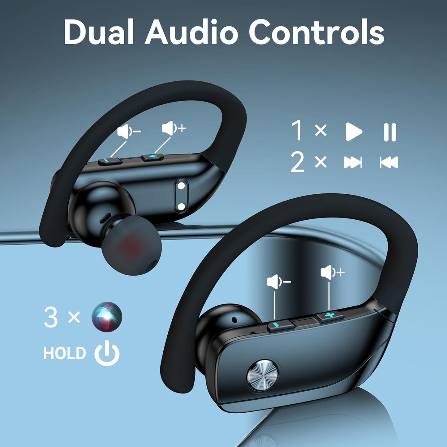 Auriculares inalámbricos Bluetooth BMANI morado