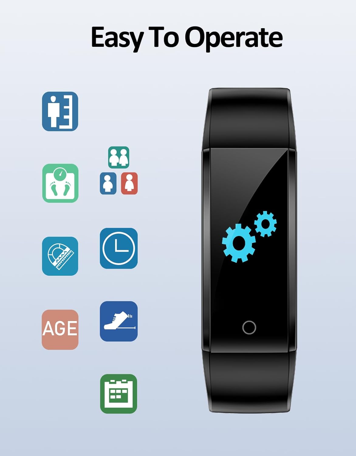 GRV Pulsera Actividad Inteligente Sin Bluetooth Sin App