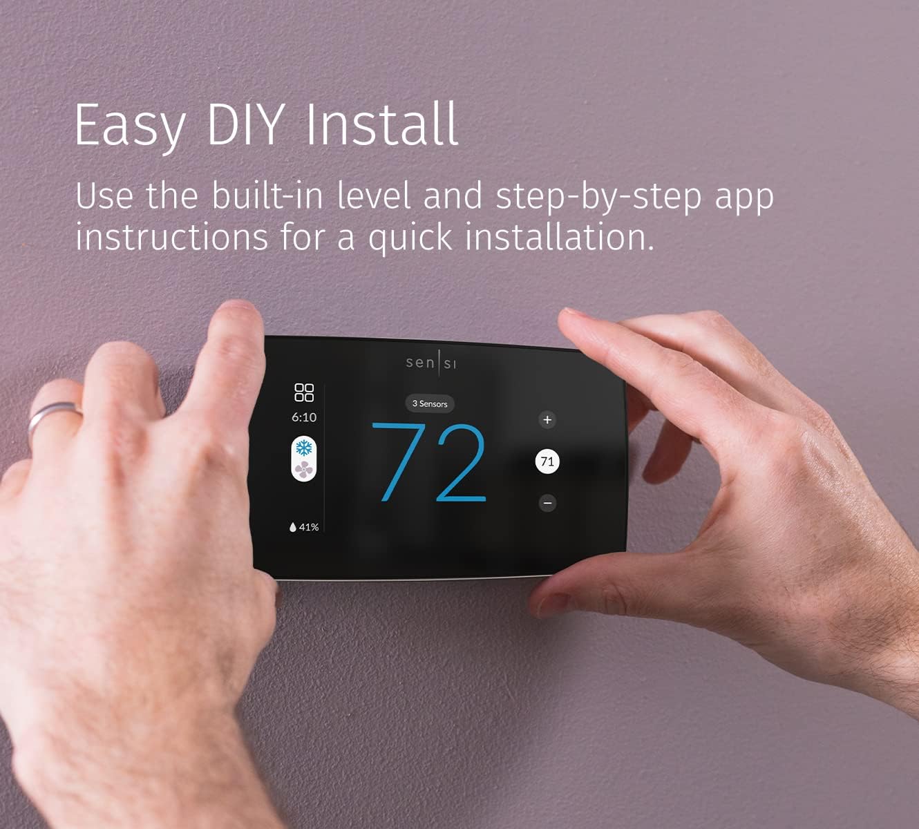 Sensi Touch 2 - Termostato inteligente con pantalla táctil.
