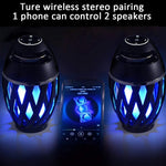 Altavoz de llama LED, Bluetooth, portátil, impermeable no sumergible.