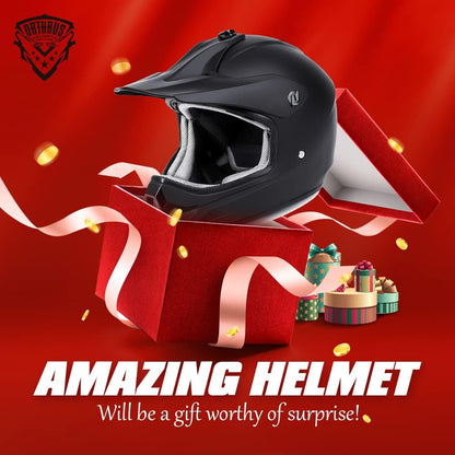 Casco juvenil Orthrus, certificado DOT para motocross, talla L (DETALLE)