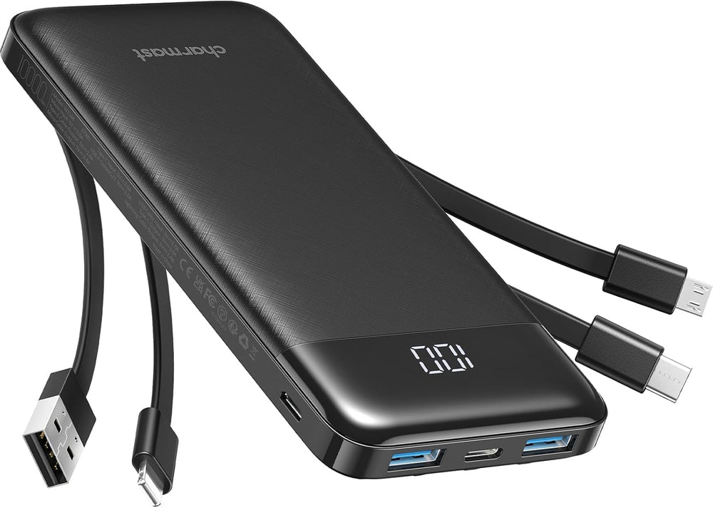 Charmast - Batería portátil con cable integrado 10 000 mAh (Usado)