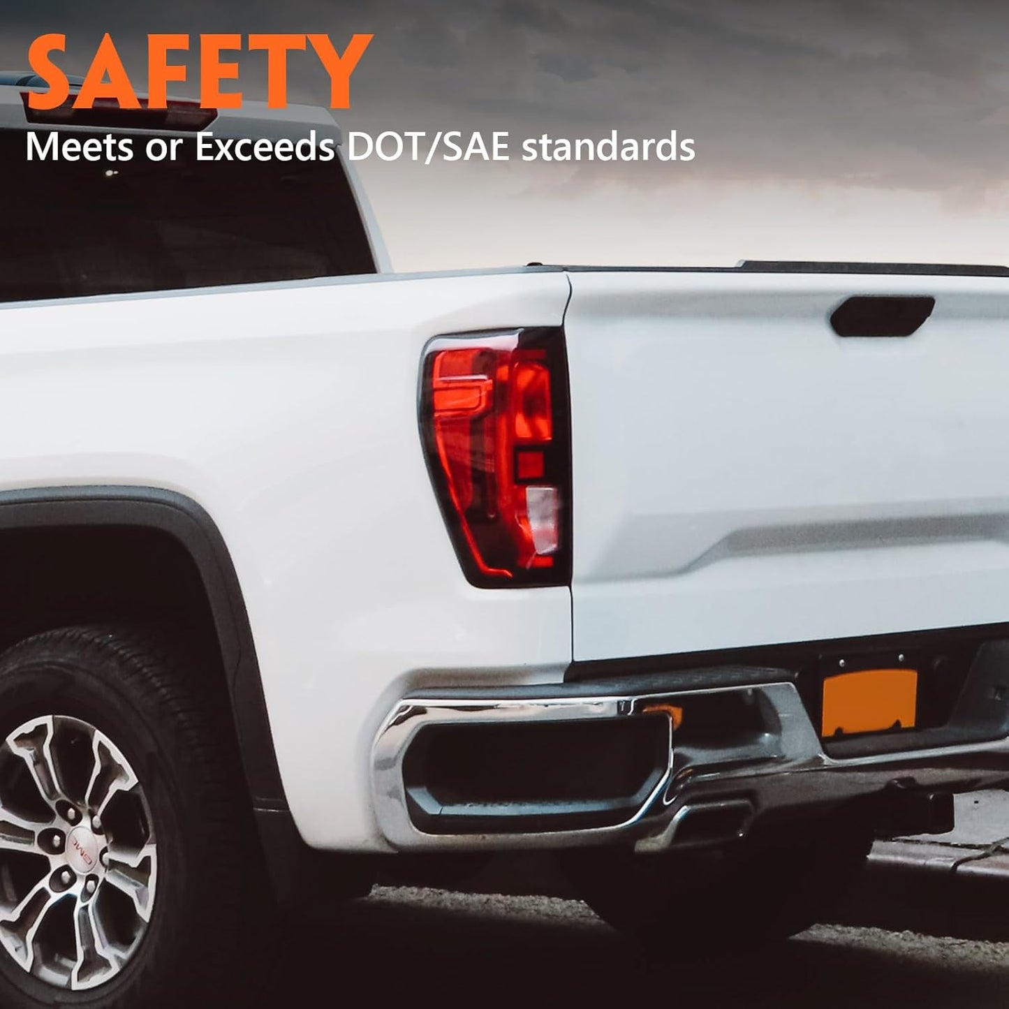 Faro Trasero Para Gmc Sierra, Lado Del Conductor, Con Focos.