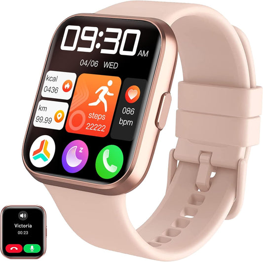 Smartwatch Mujer,Reloj Inteligente Deportivo para Mujer 1.96" Pantalla Bluetooth.