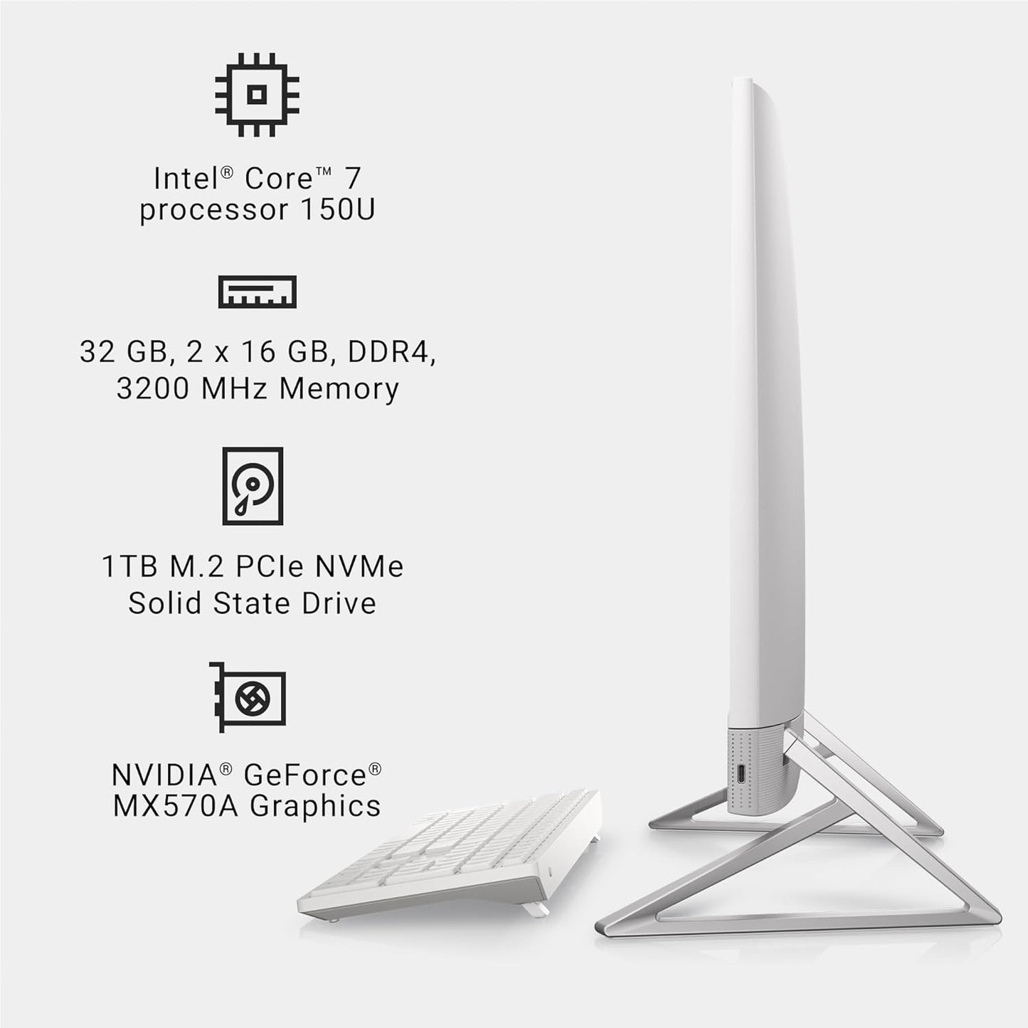 Dell Inspiron 7730, táctil, FHD de 27", Intel Core 7-150U, 32 GB DDR4.