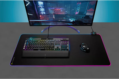Mousepad Corsair MM700 RGB, Concentrador 2 Puertos USB, Goma Gruesa