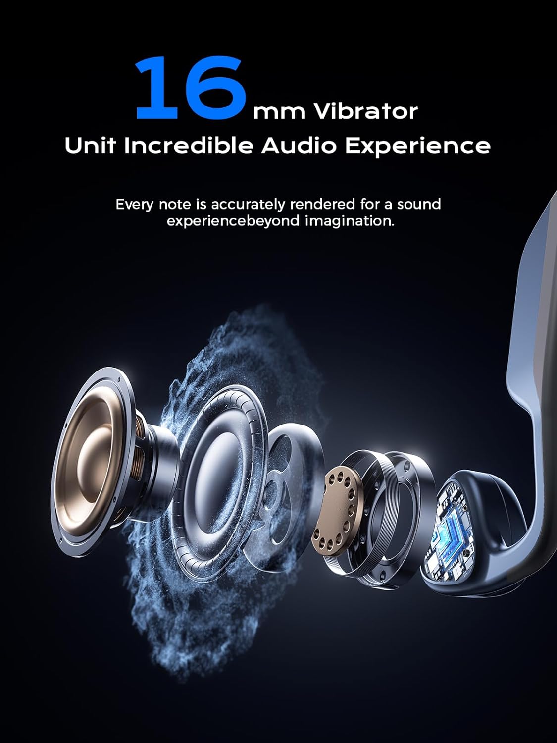 Auriculares de conducción ósea, Bluetooth 5.3.(USADOS).