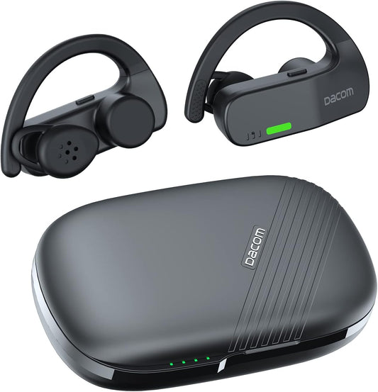 DACOM - Auriculares inalámbricos de conducción ósea con auriculares Bluetooth.
