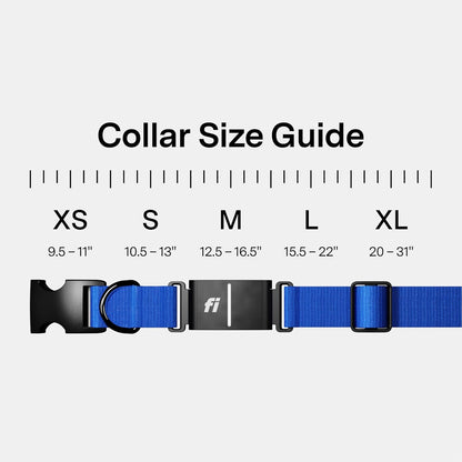 Collar inteligente para perros con GPS-AI, FI Series 3+, Talla XL, Azul.