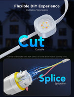Luces para exterior Govee Pro H706, 200ft, impermeables (USADO)