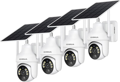 Cámaras de seguridad solares 2K para exteriores, Sehmua RBX-S73
