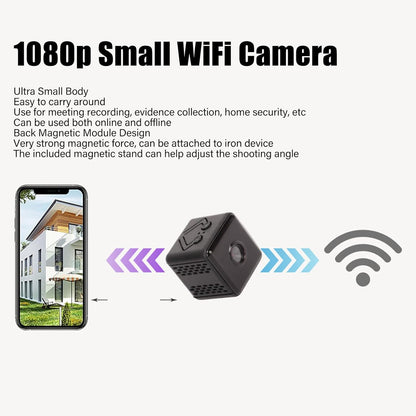 Mini Cámara Inalámbrica, 1080P HD Grabación en Bucle.
