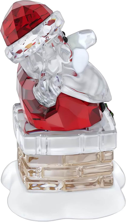 Figura de Swarovski, Santa Claus y Chimenea 5701507, Original.