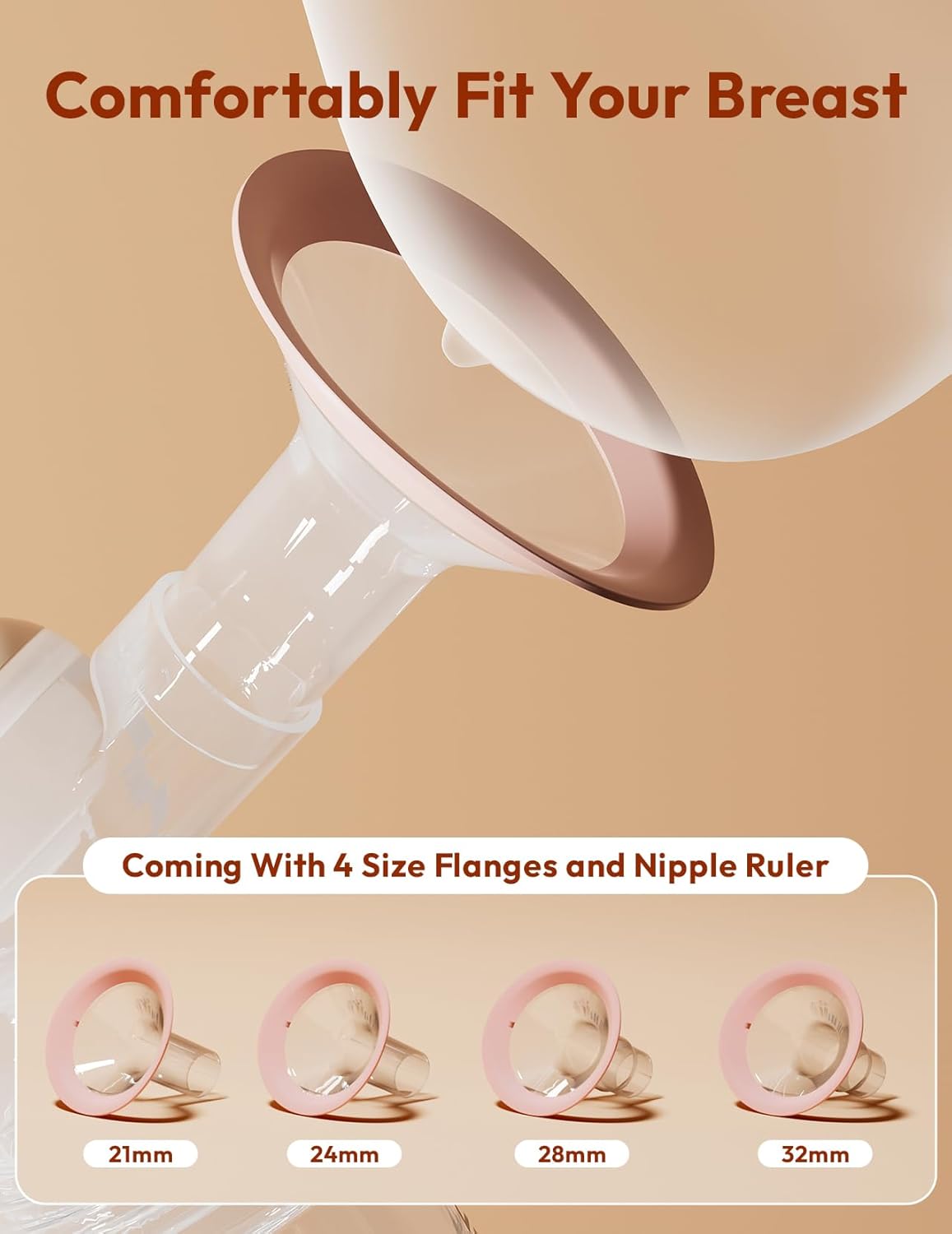 Bomba de succión de leche, eléctrica, recargable, sin BPA.