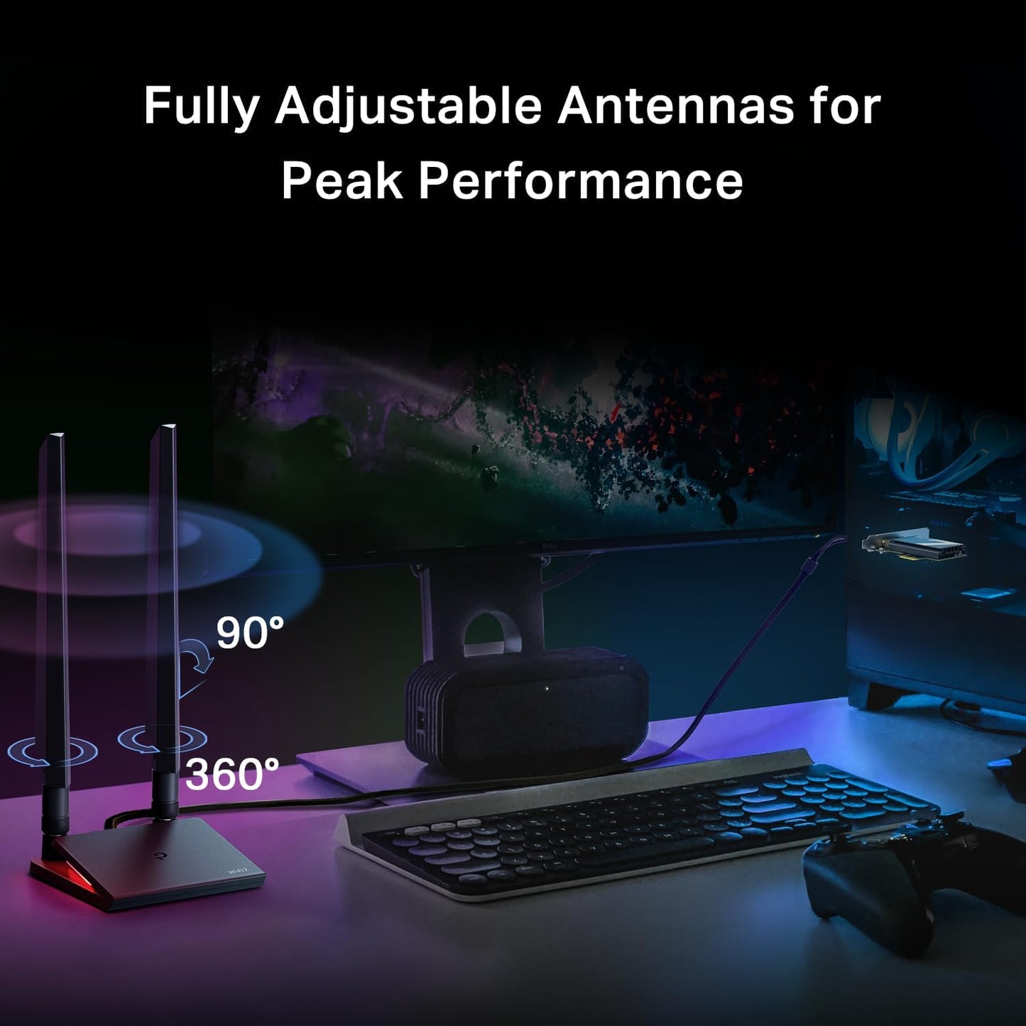 TP-Link, Tarjeta WiFi 7 BE9300 PCIe WiFi para PC, (USADA).