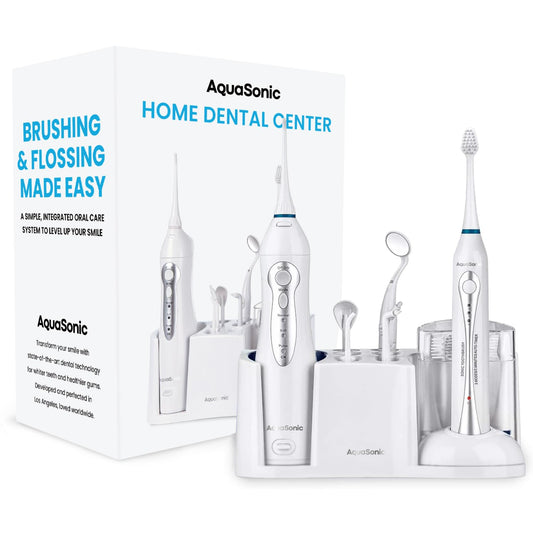 Centro Dental Cepillo de dientes recargable y hilo dental inteligente AquaSonic