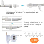 Guirnalda de luces LED de 360 LED, interiores y exteriores, 15.2m aprox.