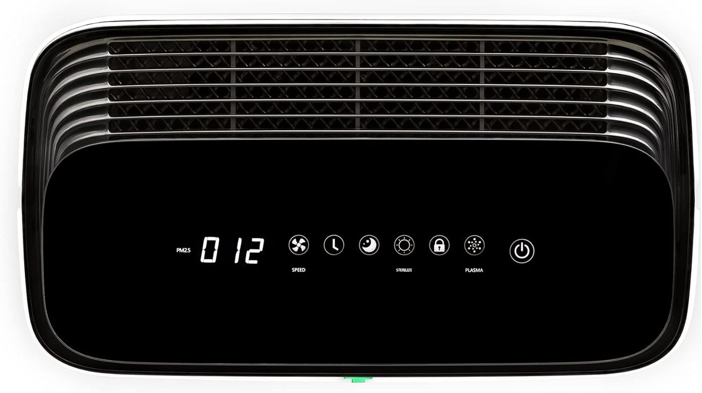 Pro Purificador de aire limpio con tecnología Aurabeat AG+ Brondell P700BB-W